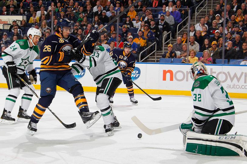 Moulson scores twice; Sabres can’t rally late