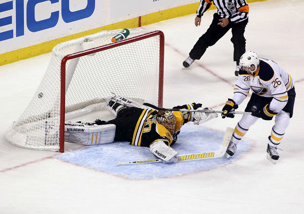 Sabres host Bruins in search of first home victory