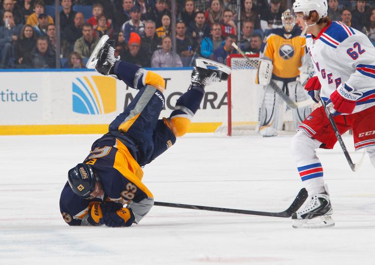 Sabres tripped up, fall to Rangers