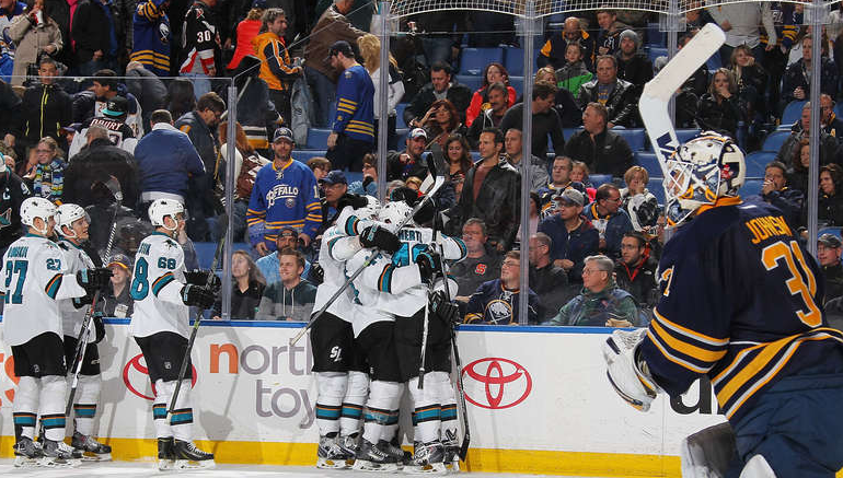 Sabres fall in OT to Sharks