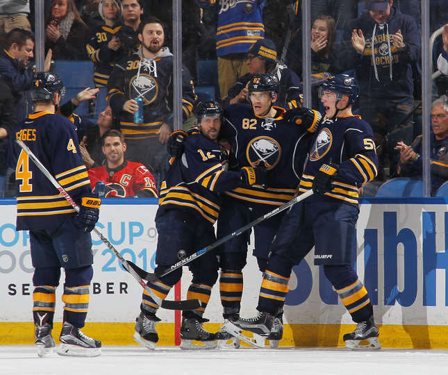 Sabres double up Flames, 6-3