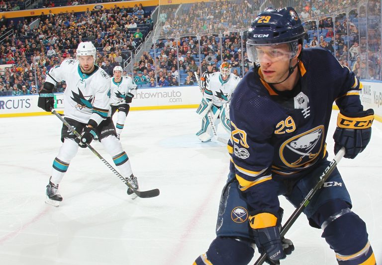 Sabres falter late, lose to Sharks, 3-2