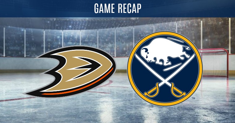 Sabres lose to Ducks in intense battle
