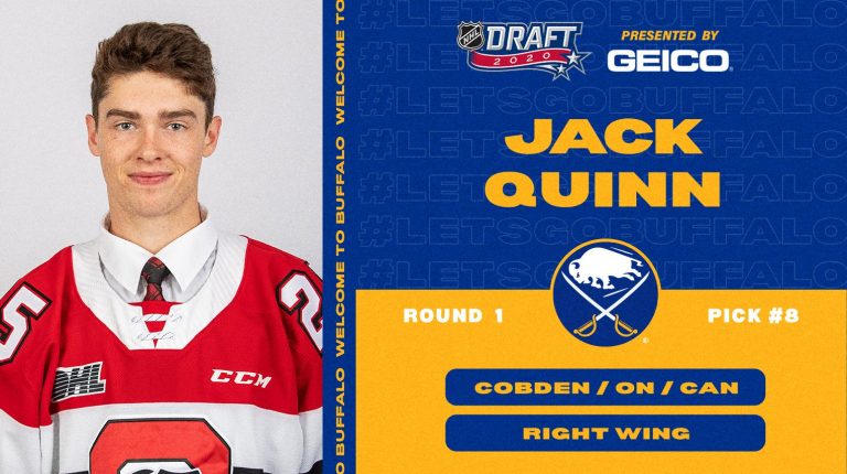 Sabres draft Jack Quinn